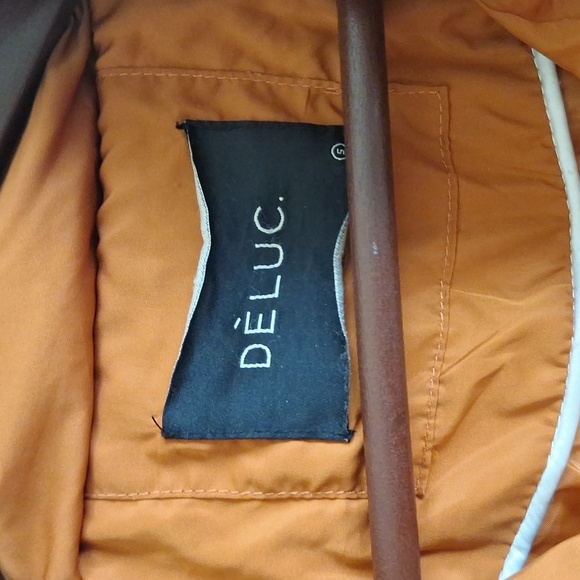 Deluc Women's Rust Orange Puffer Jacket Size Small - Picture 3 of 9